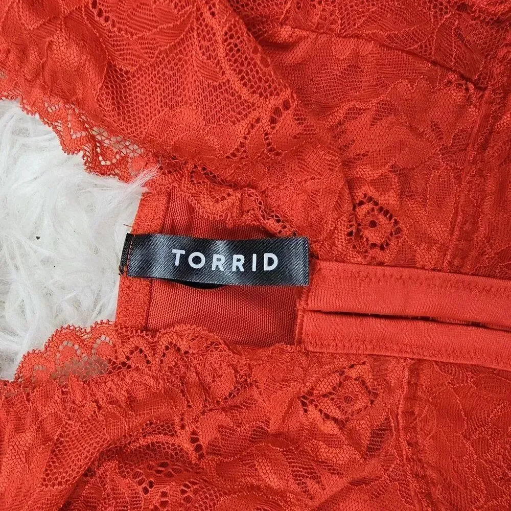 Torrid Lightly Lined Front Close Bralette Gojiberry Women's Size 3